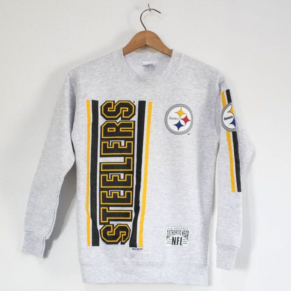 Pittsburgh Steelers Youth Grey Crewneck Sweatshirt